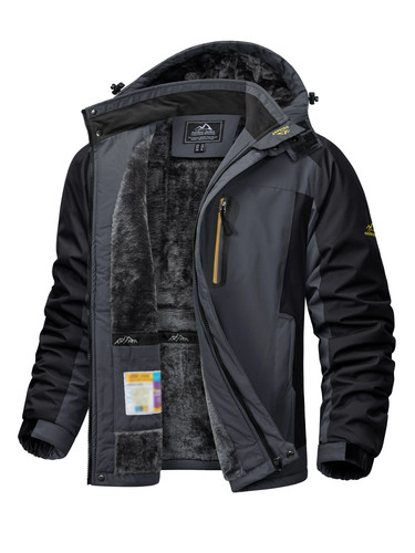 Herren winter jacke fleece - h,